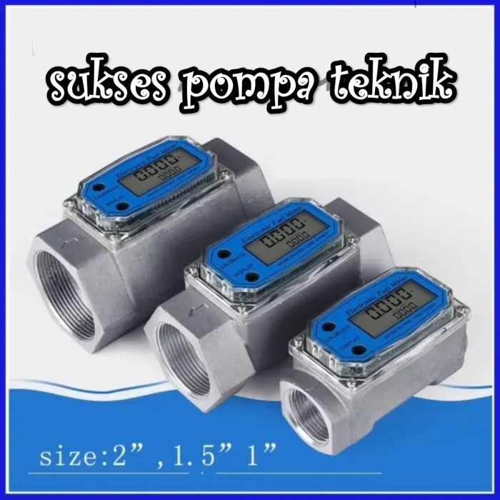 Flow meter solar Digital Flow meter Bbm Digital 1 inch Digital turbine