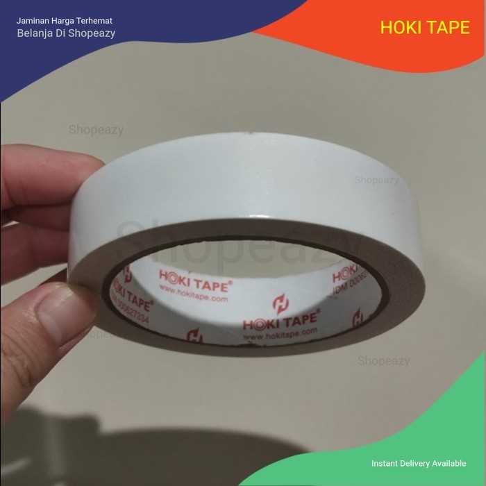 

6 Roll - Double Tape Hoki Tape 24mm x 15M. Berkualitas