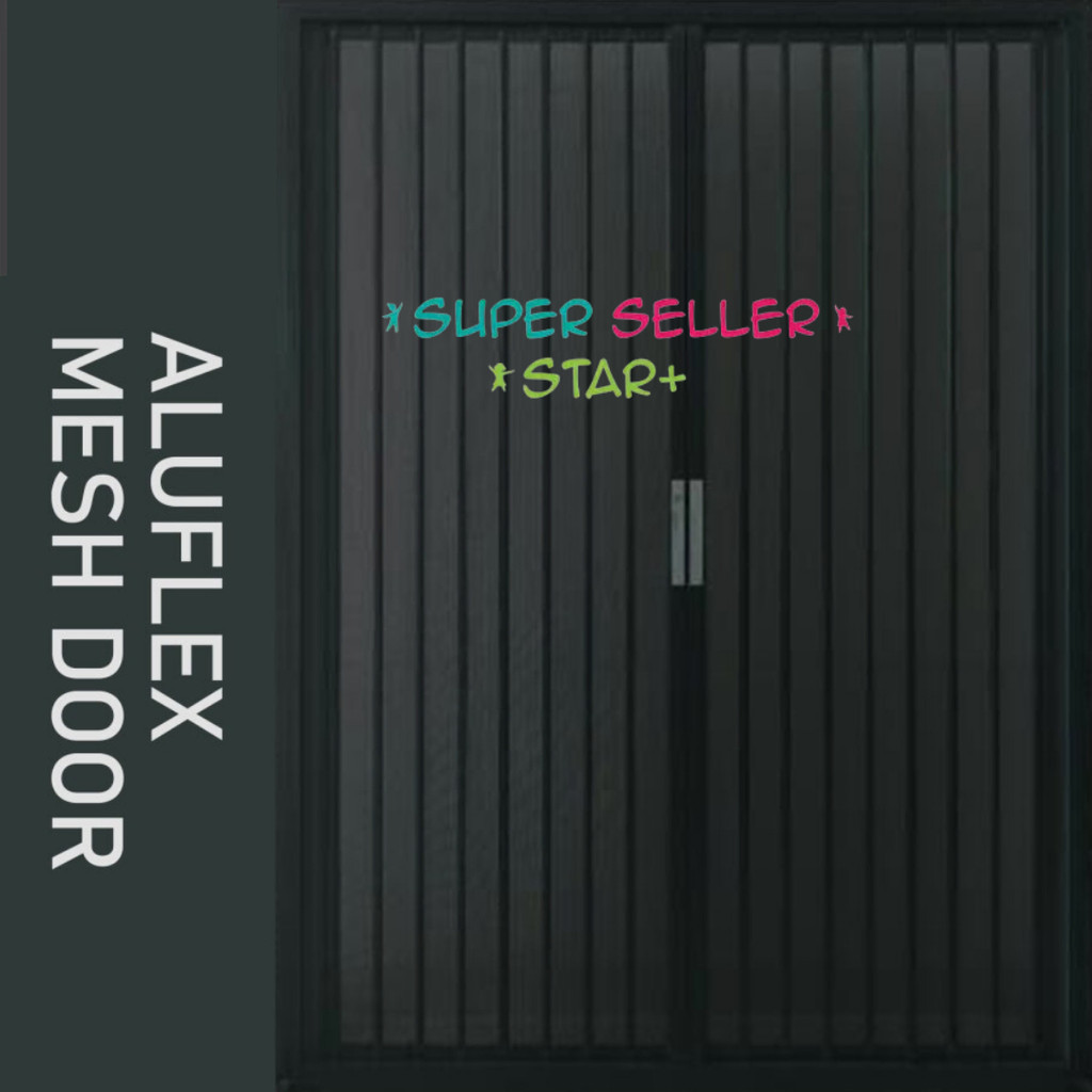 Super Seller Star - AluFlex Mesh Door Pintu Alumunium Anti Nyamuk / Pintu Lipat Kasa Nyamuk