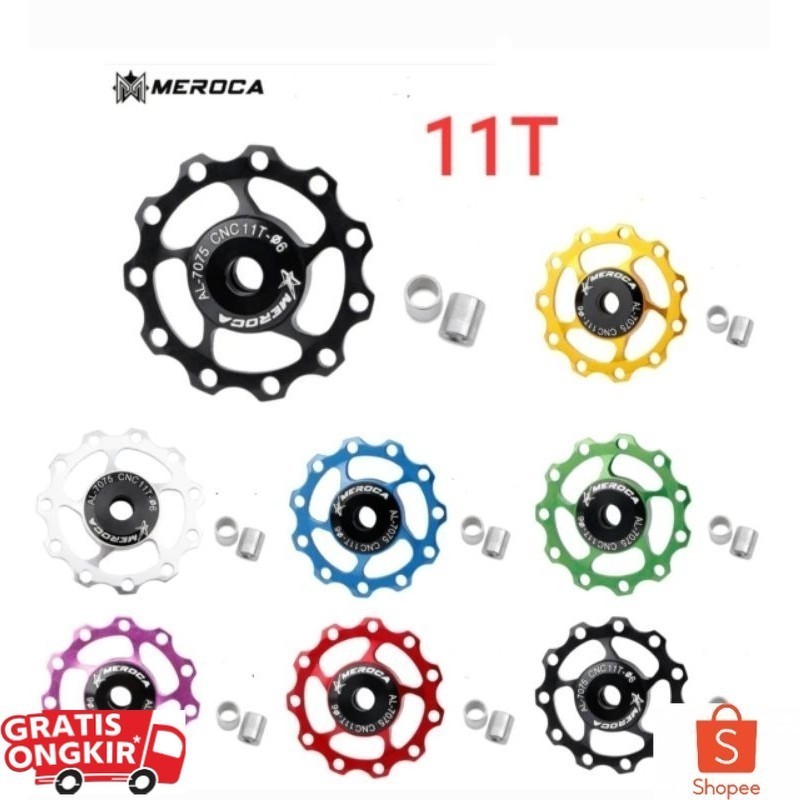 Meroca Pulley RD Beraing 11T Pulley RD Sepeda