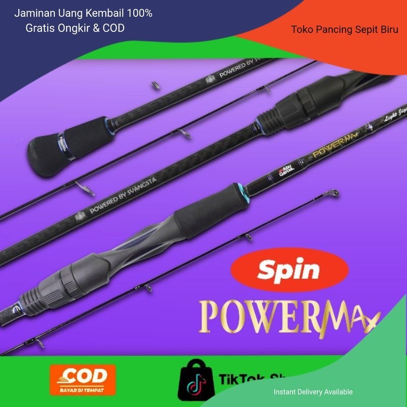 JORAN ABU GARCIA POWER MAX LIGHT JIGGING SPINNING 100% ORIGINAL TERBARU JORAN PANCING | ALAT PANCING