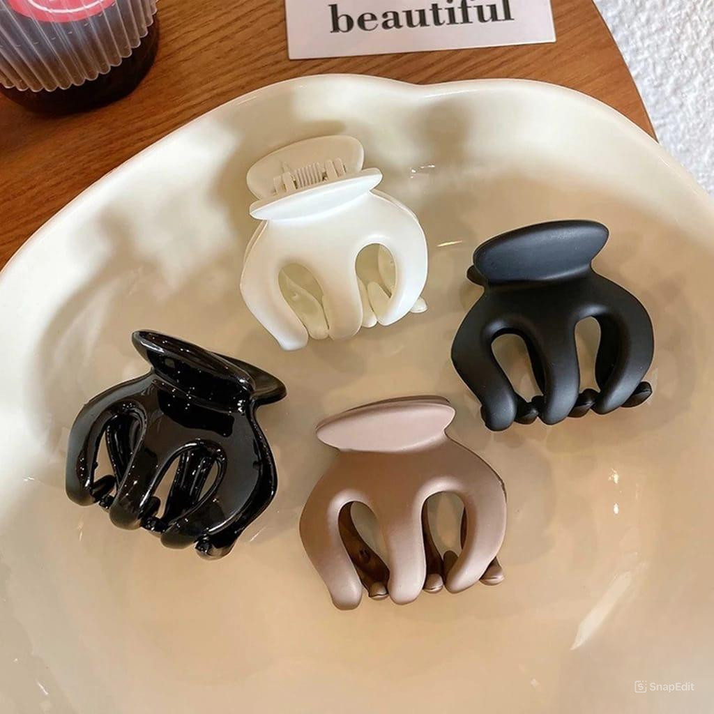 Premium Jedai Jumbo Aksesoris Jepitan Rambut Wanita Gurita Korea Style Warna Doff Candy Grosir Spesi