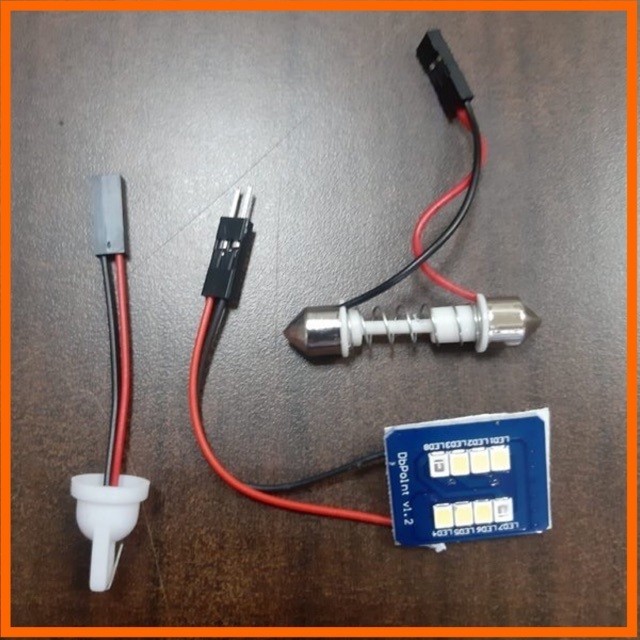 LAMPU LED PLAFON KABIN 2 warna WELCOME LIGHT BIRU-PUTIH