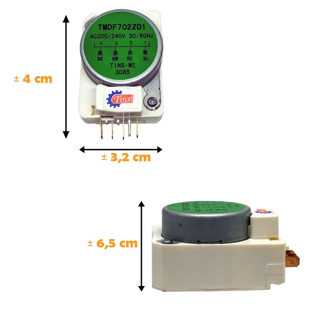 TIMER KULKAS 1-3 TIPIS TIMER KULKAS 2 PINTU POLYTRON DEFROST TIMER KULKAS POLYTRON