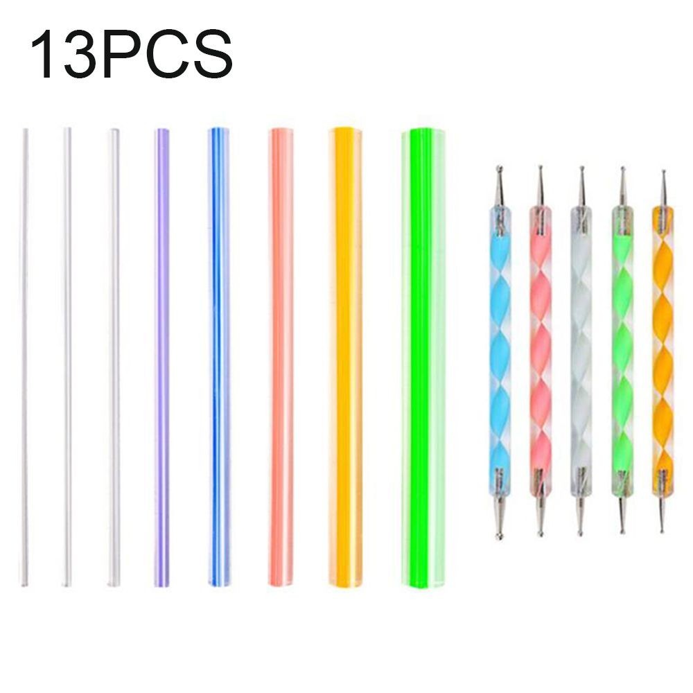 

13Pcs/set Mandala Dotting Tools Set For Painting Pottery Ceramics Rocks Dot Kit Rock Stone Painting Pen Polka Dot Tool
