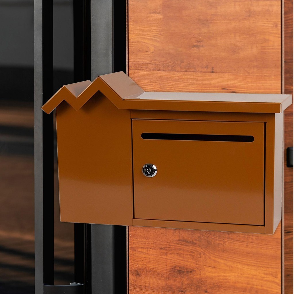 

Mail Storage Utility Lockable Letter Box for Household Decorations Courtyard