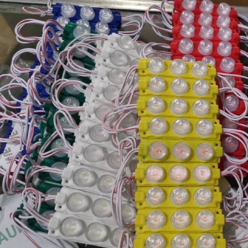 Lampu LED 3 Mata JUMBO 12 Volt - 24 Volt ( 20 pcs ) kolong mobil / Sepeda motor / Becak