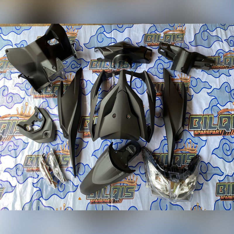 COVER full body halus honda vario 125 old tahun 2012-2014 hitam doff