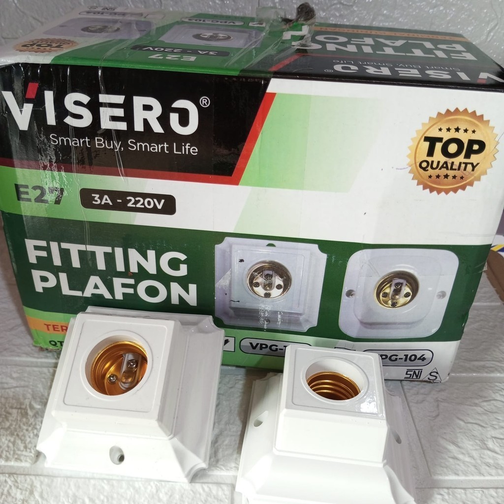 Fitting Lampu Plafon Kotak  Fiting Lampu Segi Mangkok Lampu