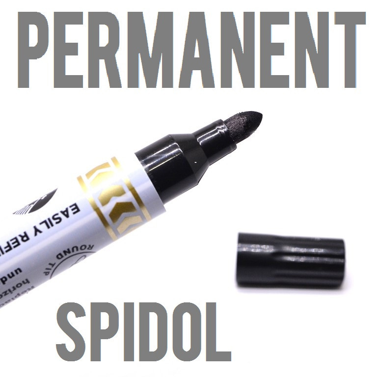 

SPIDOL PERMANENT BESAR HITAM spidol permanen kualitas sama dengan merk ternama