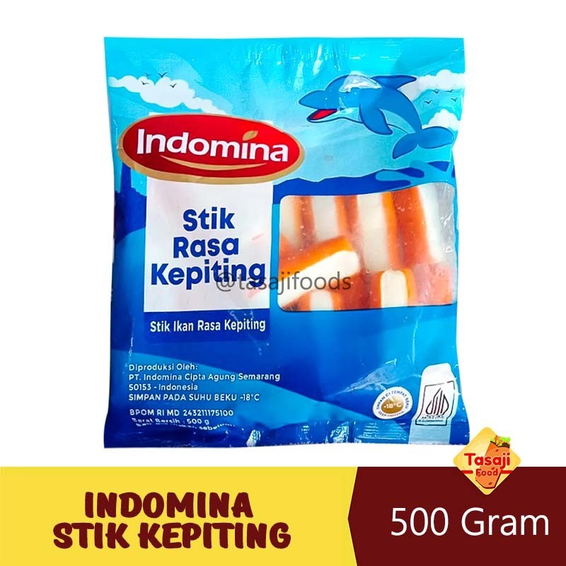 

Indomina Stik Kepiting 500gr Crab Stick Olahan Ikan