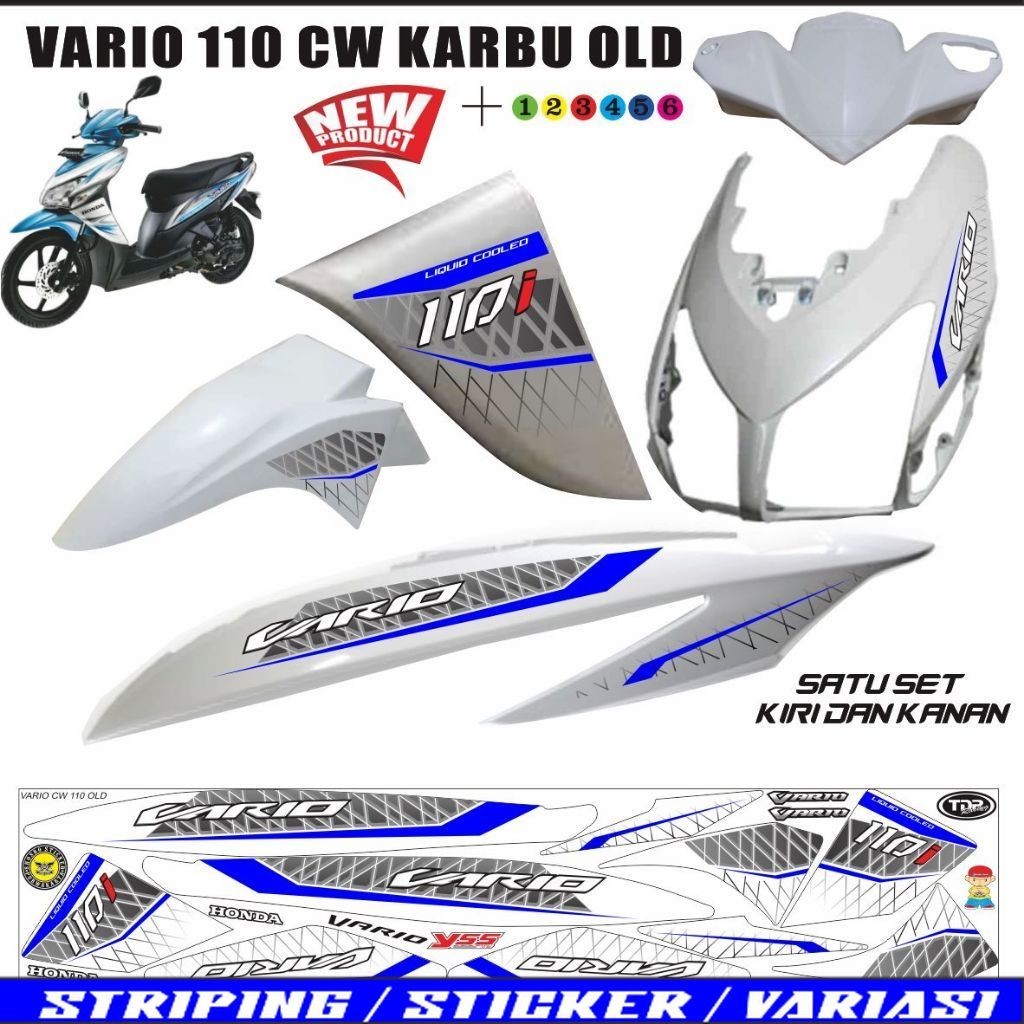 STRIPING MOTOR VARIO OLD 110 CW / STIKER VARIO 110 STIKER MOTOR