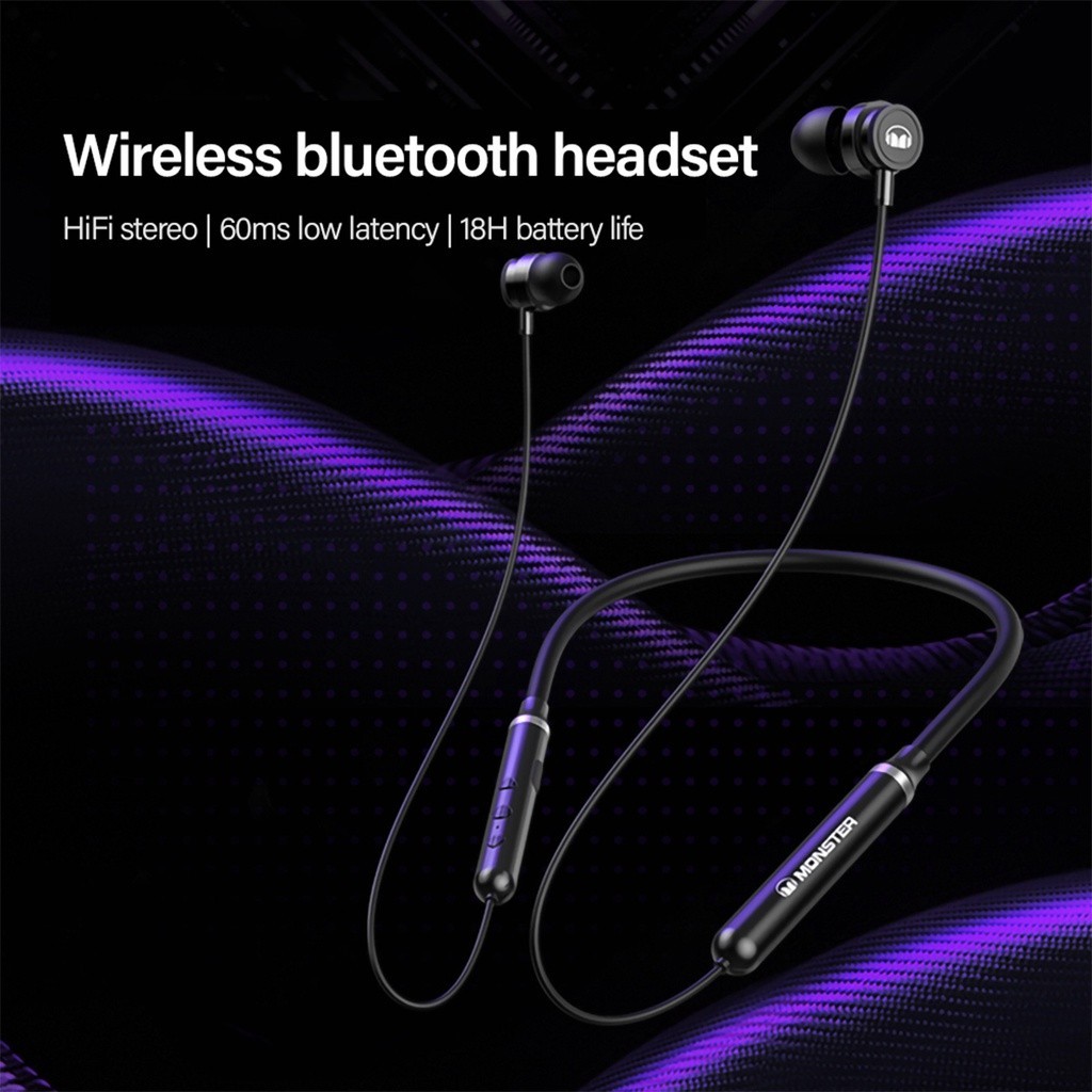 Headset Bluetooth Monster SG03 Sport Bluetooth Earphone Wireless Headset Handsfree