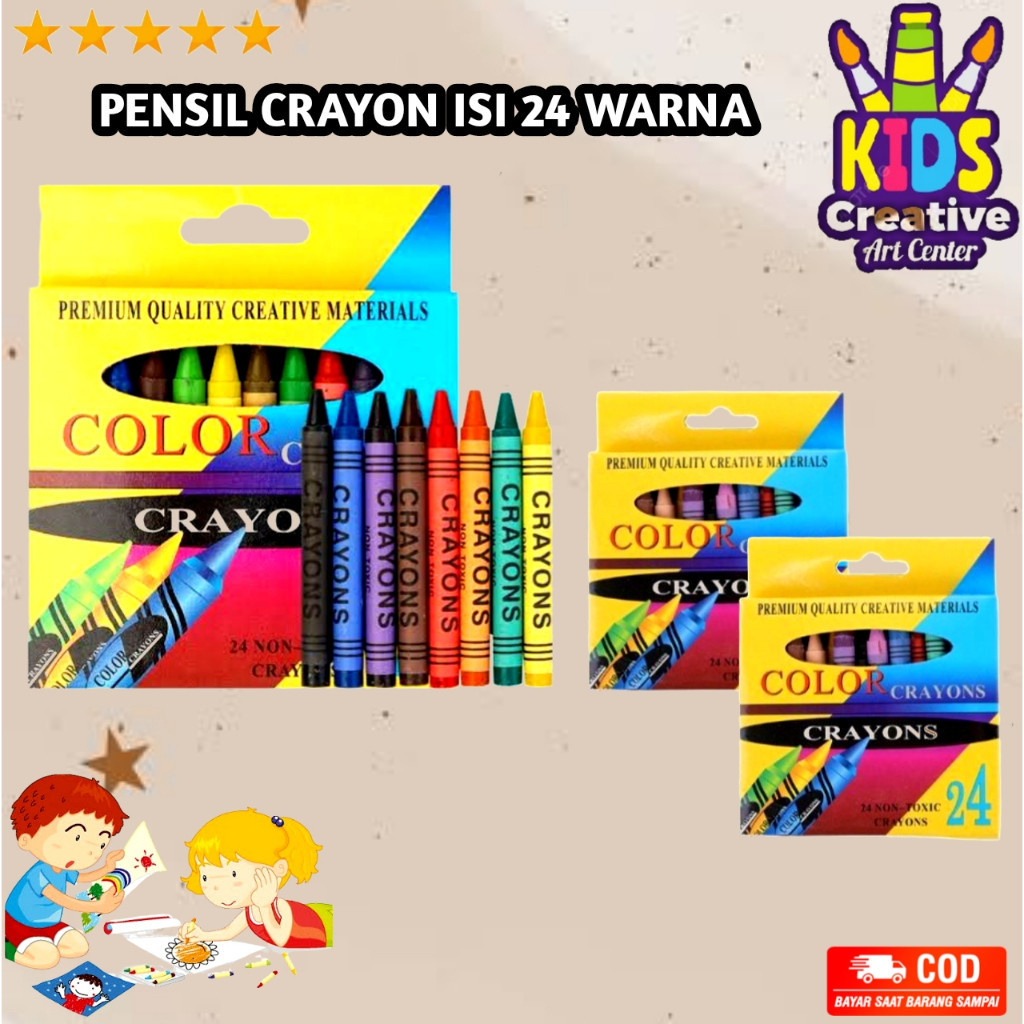 

PENSIL CRAYON ISI 24 WARNA / PENSIL WARNA GAMBAR 24PCS / CRAYON SET ANAK 24 ART SET / ARTSET 24 PCS / PENSIL KRAYON ANAK / R N