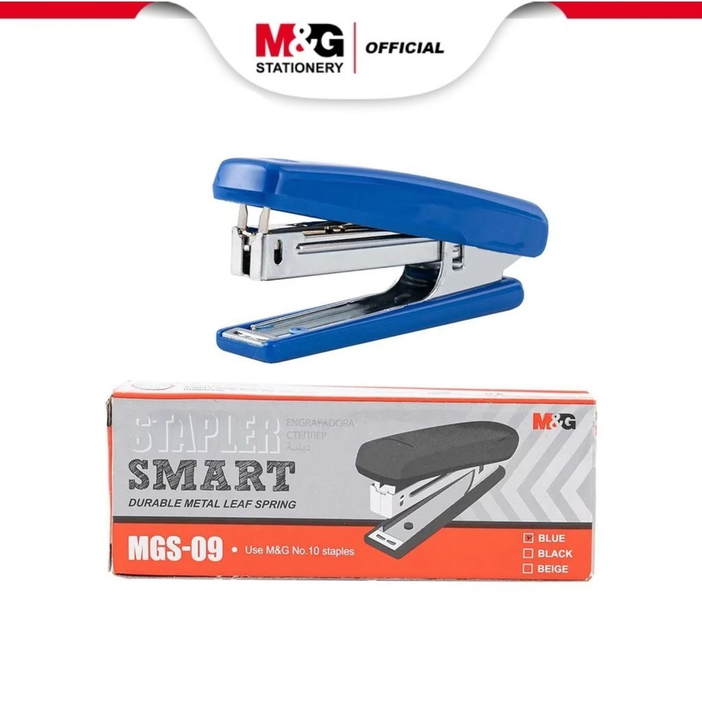 

M&G Stapler SMART MGS-09 No.10 12/240 ABS92786 Warna Hitam Biru Beige - Hekter Alat Tulis Perlengkapan Sekolah Kantor - Satuan