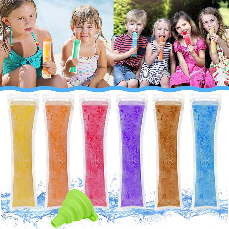 10/20/50pcs Ice Popsicle Bags Disposable Food-Grade Freezer Bag for Liquids Ice Lolly Bag DIY  Homem