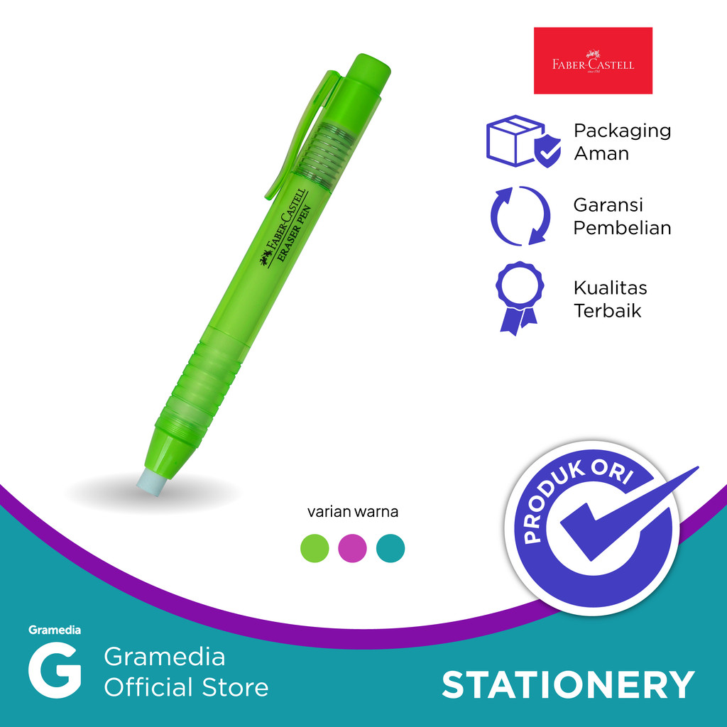 

Faber-Castell Eraser Pen Green Barrel 583963