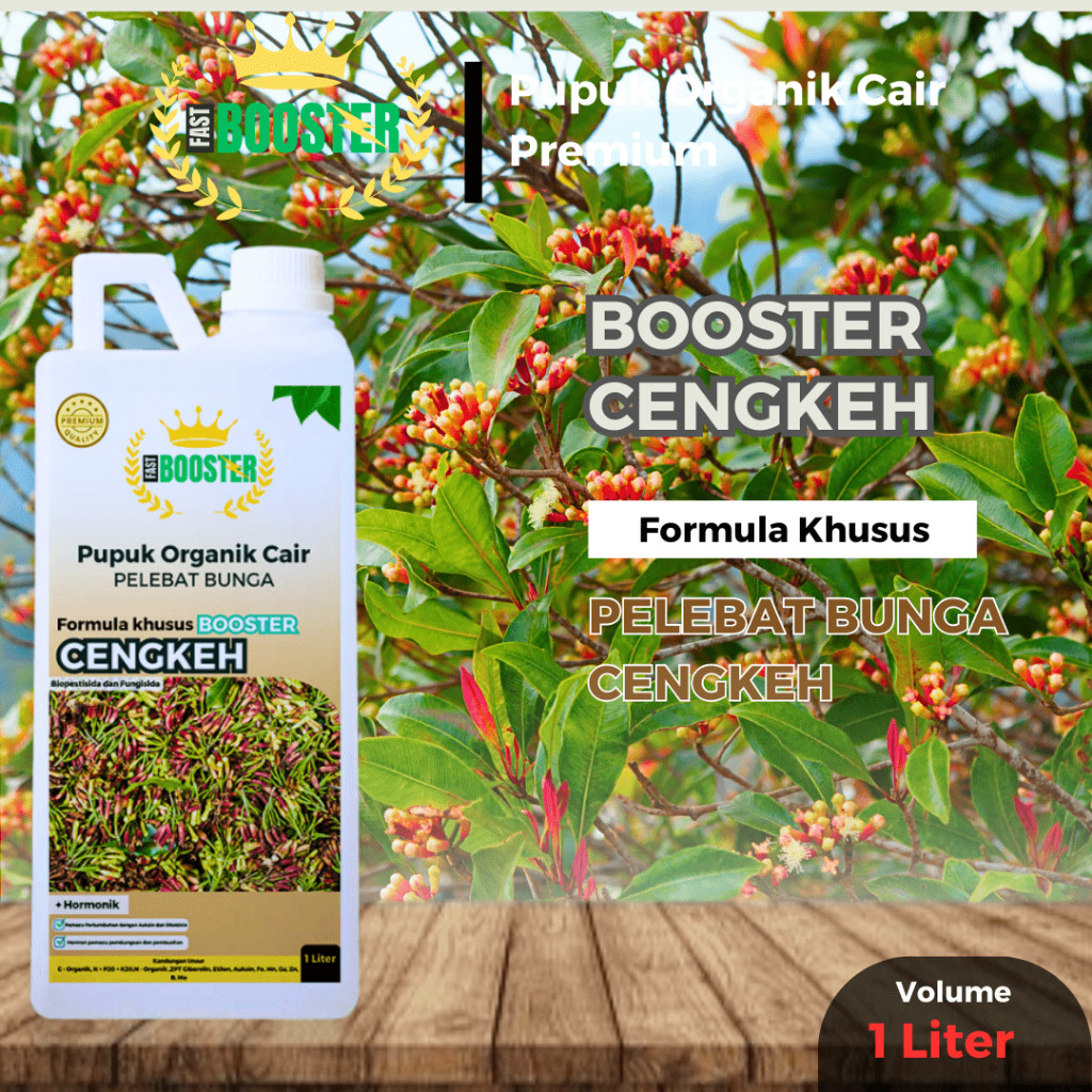 Pupuk Organik Cair Cengkeh 1Liter Booster pelebat dan pemacu bunga cengkeh anti rontok