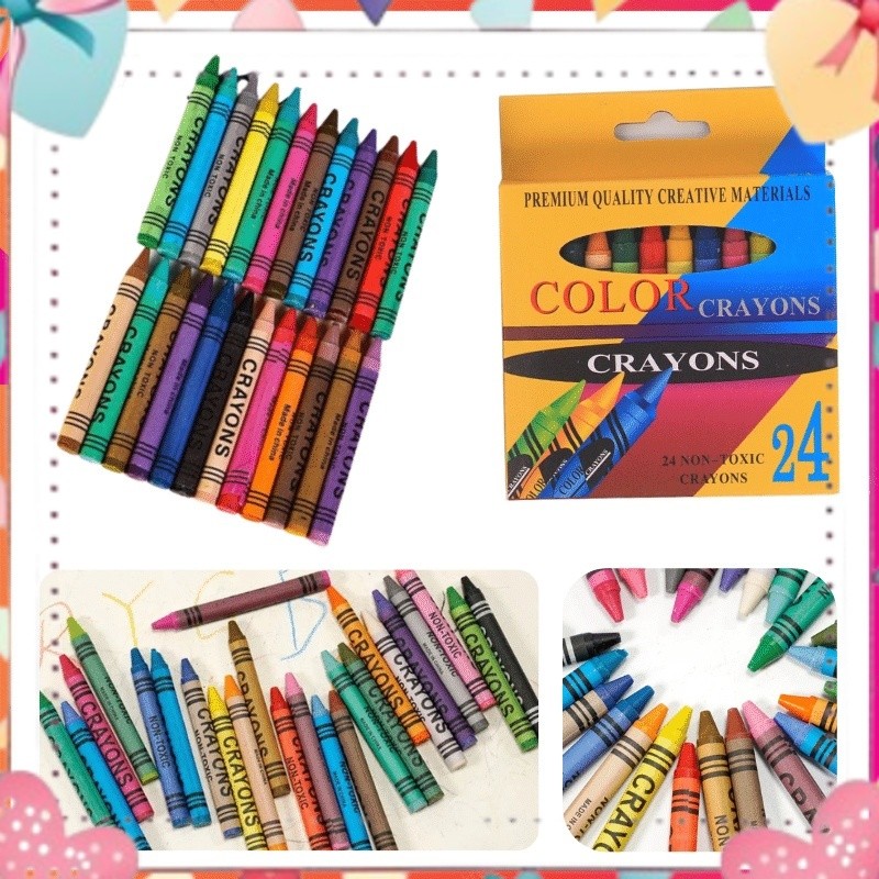 

CRAYONS SET 24 COLOR / ART SET / PENSIL KRAYON ANAK SEKOLAH 24 WARNA