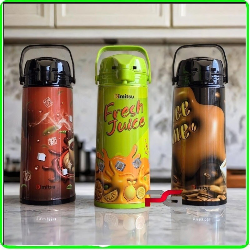 Thermos Termos Air Panas Besar 1.9L 1.9liter KIMITSU KVF 191 Vacuum Flask Air Pump Hot and Cold Pana