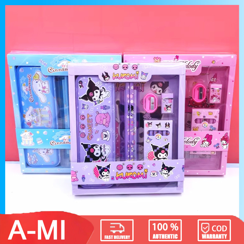 

Kotak Pensil Anak Set 7 in 1 Stationery/Sekolah Alat Tulis Set Kotak Pensil