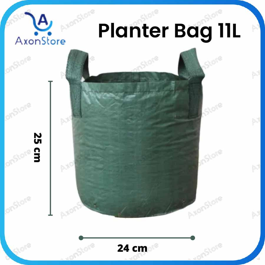EasyGrow Planter Bag 11L Easy Grow 24 x 25 cm Tebal Pot Tanaman Polibag 11 Liter Kantong Karung