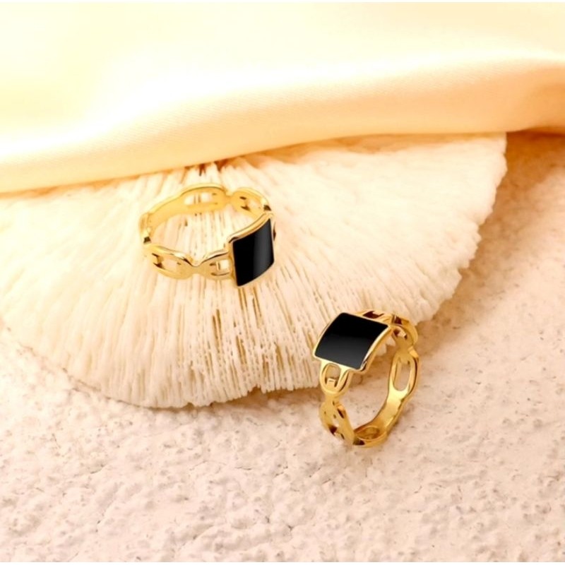 cincin titanium wanita anti karat cincin wanita