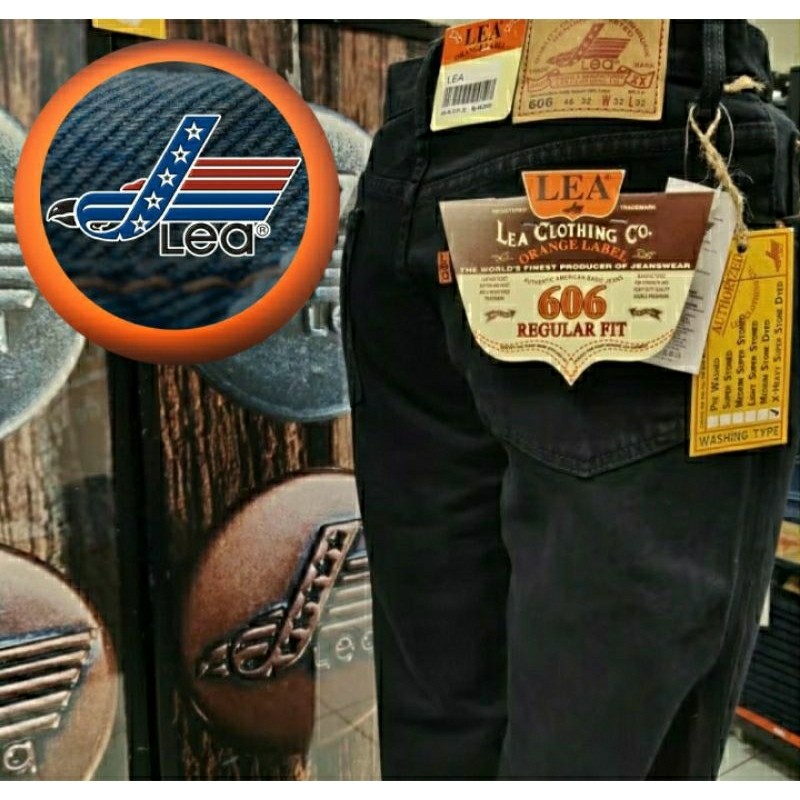 LEA CELANA LEA JEANS PRIA LEA 606 PREMIUM REGULAR FIT NON STRECH BIG SIZE (READI JUMBO)