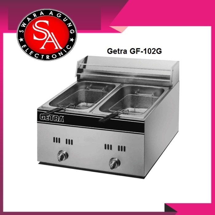 Gas Deep Fryer 2 Tangki Getra Type: GF-102G (Khusus Daerah Medan)