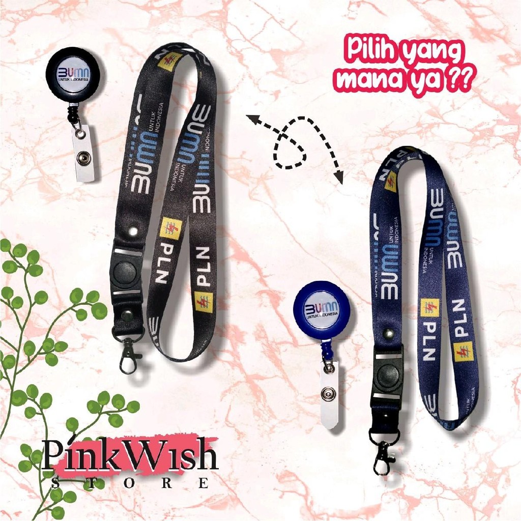 

Tali id Card / Lanyard BUMN PLN hitam / navy TERMURAH Beli Eceran Rasa Grosir