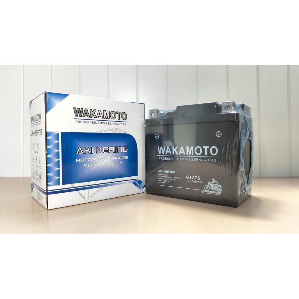 Aki Kering Accu Motor Aki Murah Genio Vario Satria FU GTZ7S Wakamoto