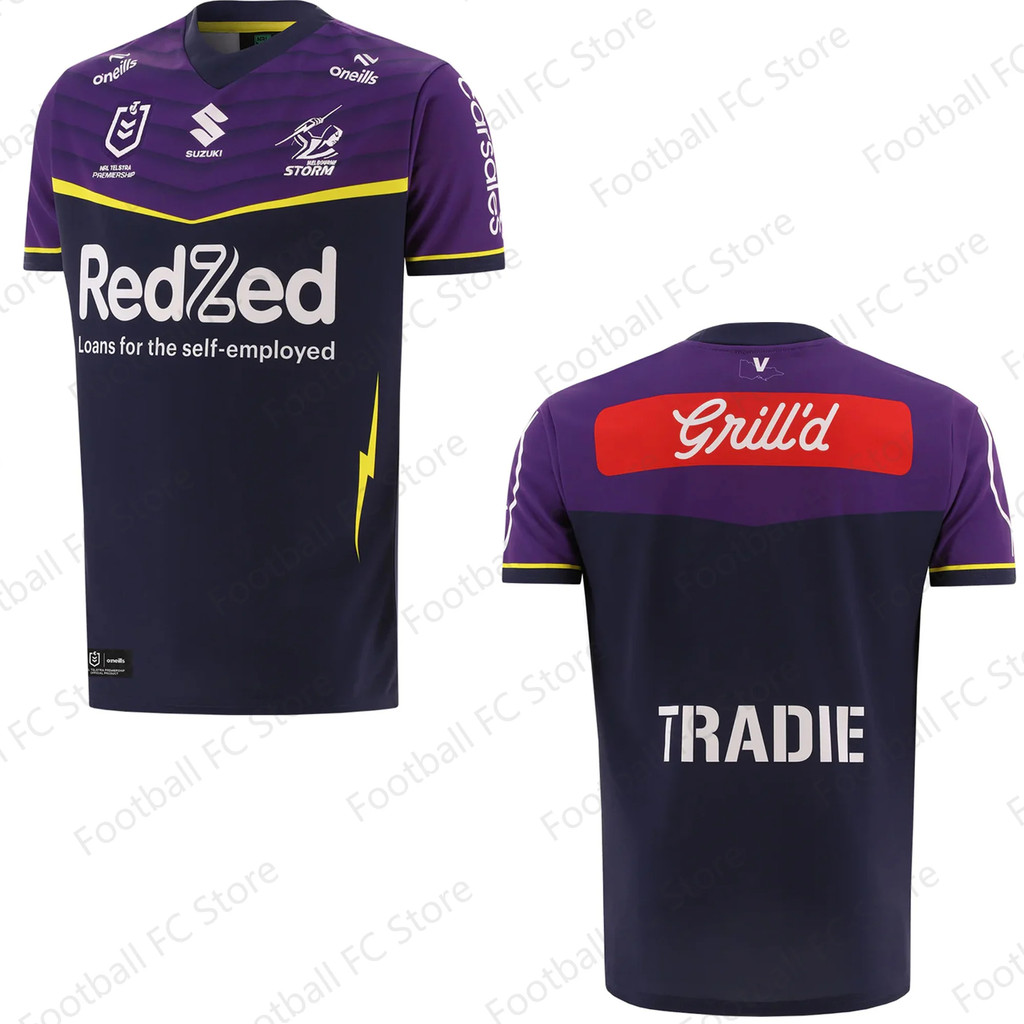 New Arrival Summer Australian NRL Melbourne Storm 2024 Mens Jersey Training Jersey Kid Uniform For A