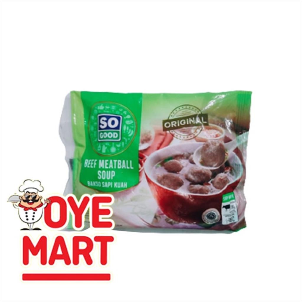 

SO GOOD BAKSO SAPI KUAH 120GR ISI 8PCS / BAKSO FROZEN FOOD