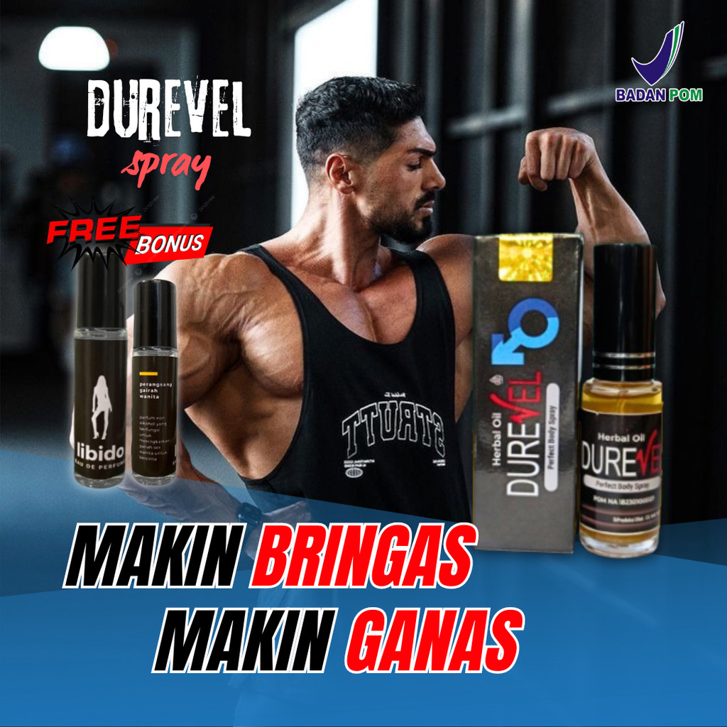 Durevel Obat kuat pria tahan lama semprot obat enjakulasi dini herbal bpom