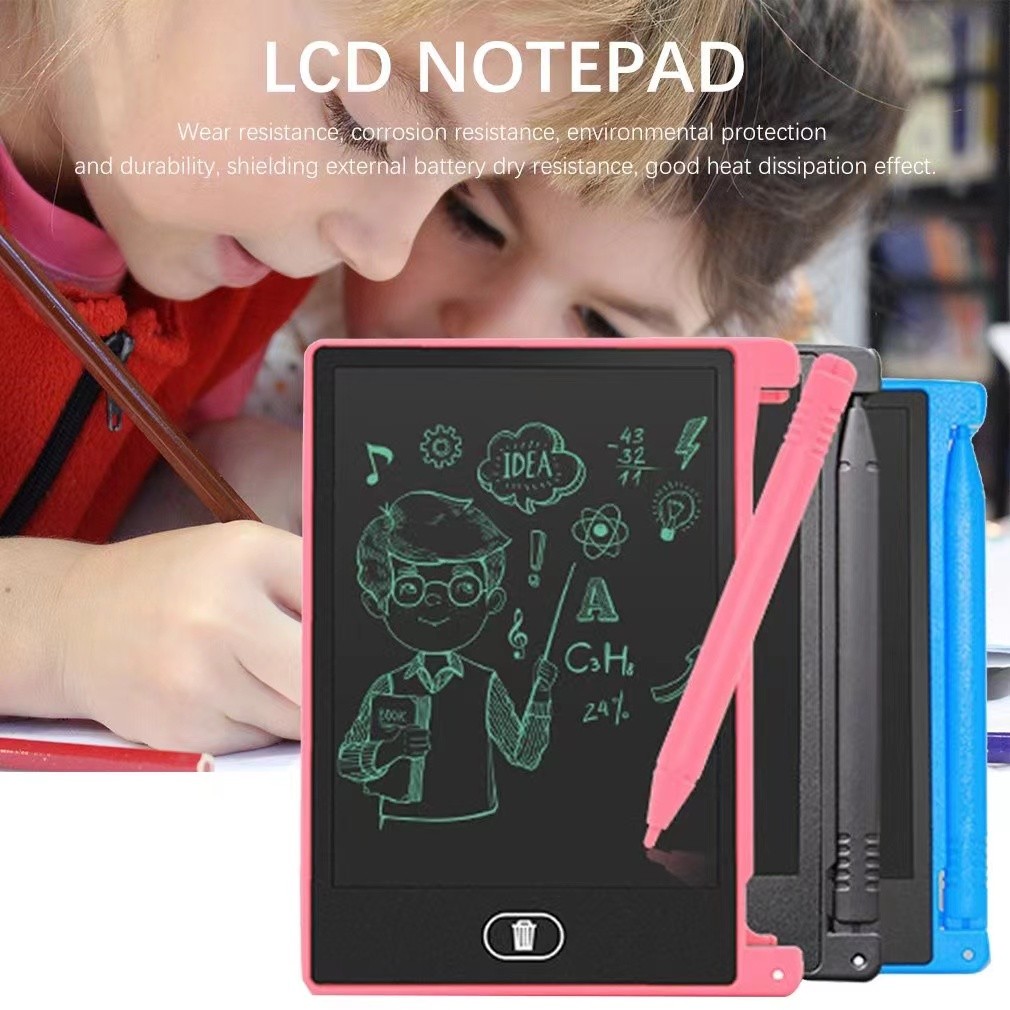 

4.4-Inch Portable Liquid Crystal Writing Children's Chalkboard Monochrome Electronic Drawing Board Graffiti Toy