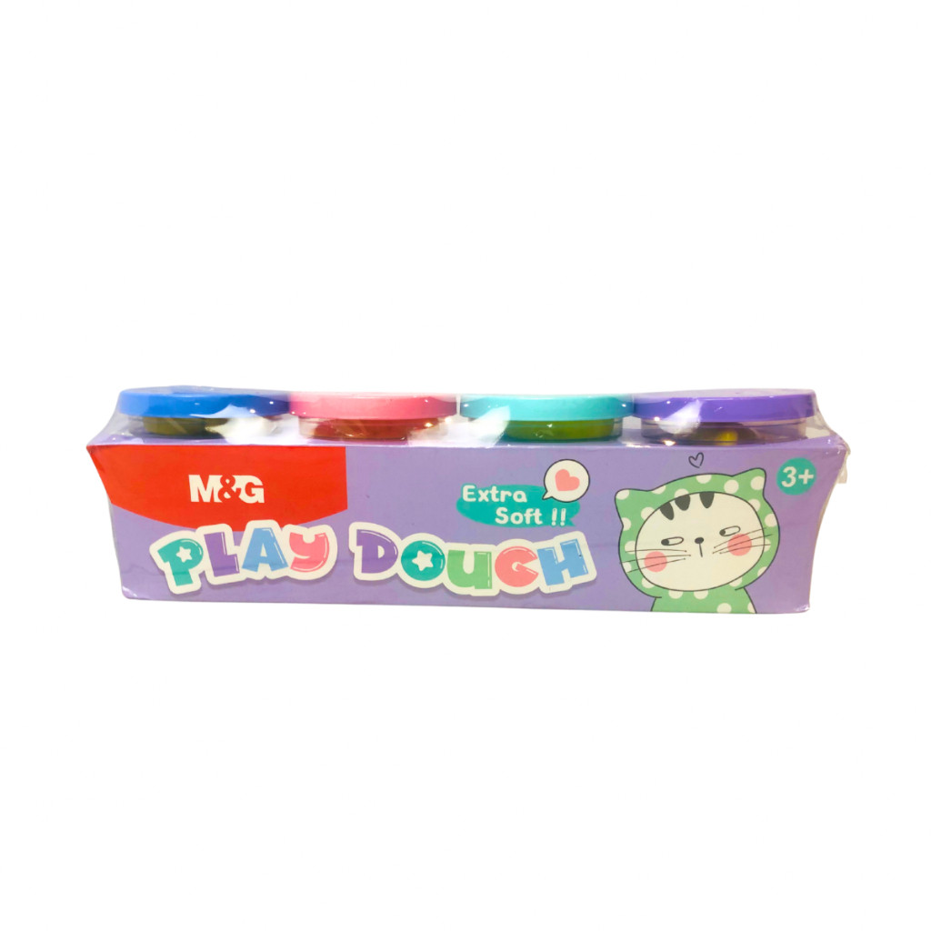 

Play Dough M&G #AKE040D0 Plastisin Mainan Edukasi Anak Play Doh Clay Isi 4 Free Cetakan- SHAGB