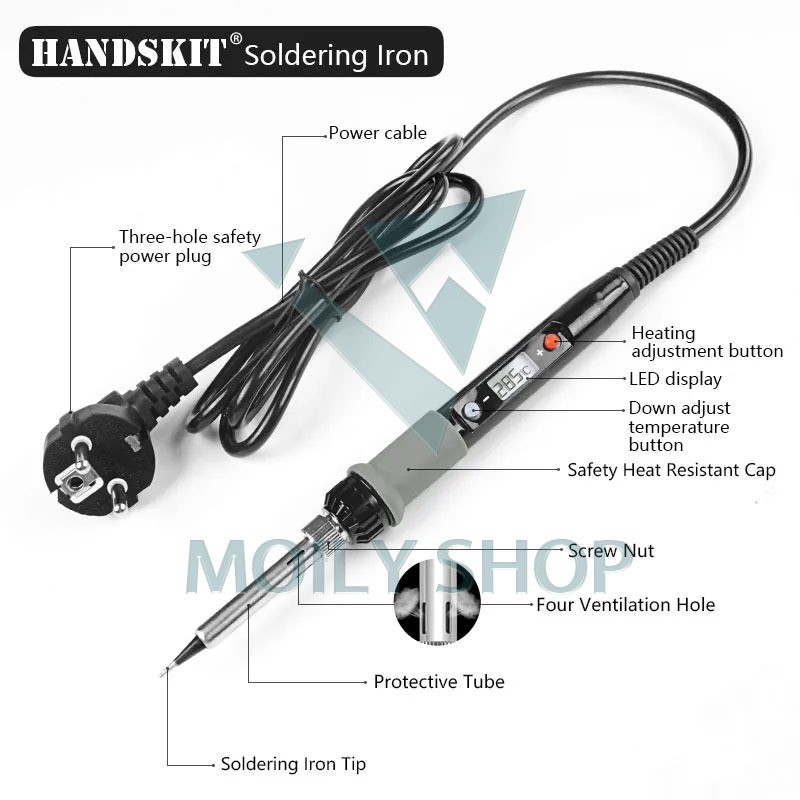 Solder 908S 80W Digital Adjustable Temperature - Solder Digital 80W/Solder 908S 80W Digital