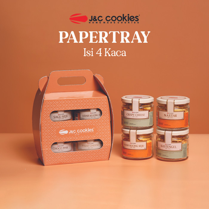 

DISKON J&C Cookies Hampers Papertray Lebaran 1445 H - PTray Isi 4 Kac