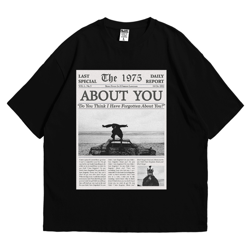 【COD】S-4XL Tshirt  -  About You 1975 | Kaos Band | BAJU MUSIK METAL ROCK | Rollingstout