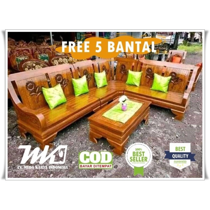 Kursi Sofa Free 5 Bantal Peluk Free ongkir Jawa Bali