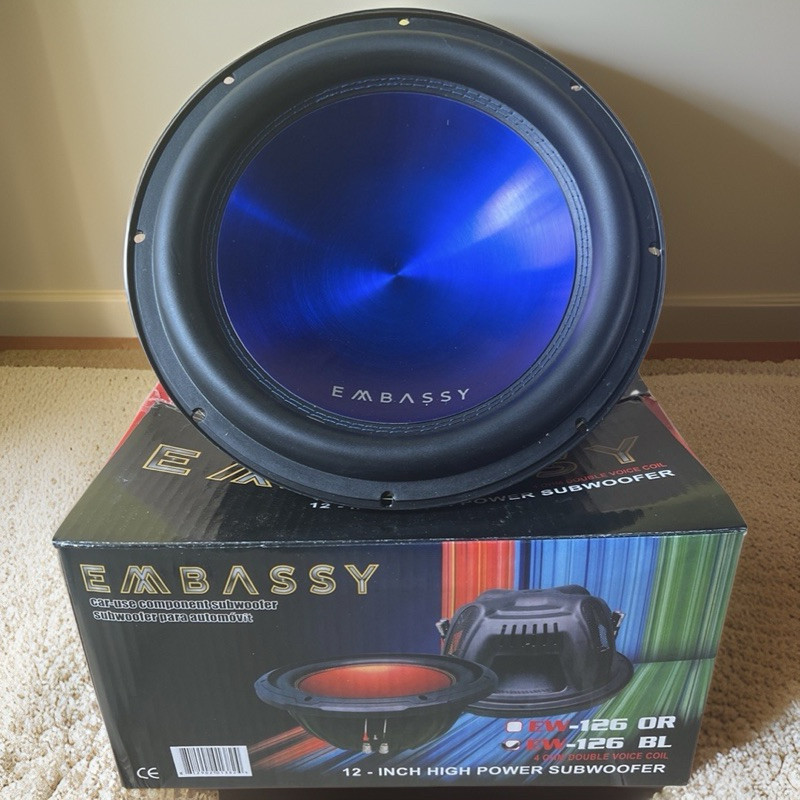 Subwoofer 12 inch embassy ew-126 Double Coil Double Magnet