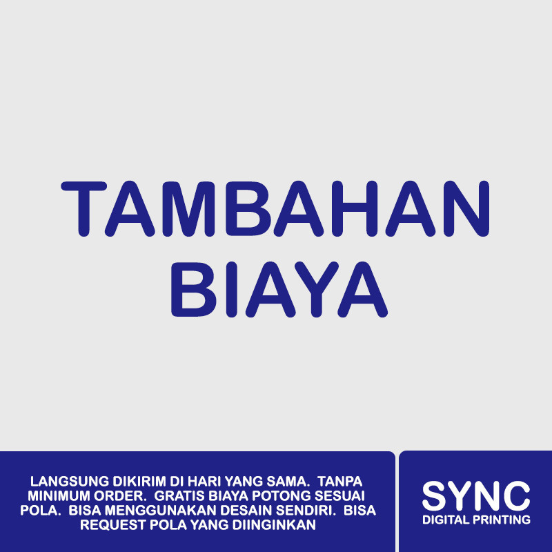 

Tambahan Biaya Laminasi/Cut kecil