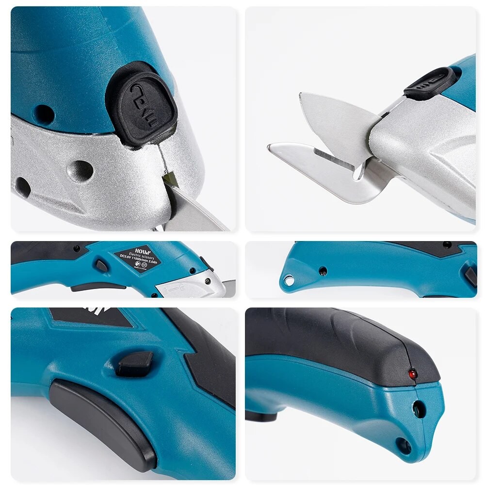 

3.6V Multifunctional Electric Scissors Fabric Cutting Machine Leather Scissors With Tungsten Steel Blades USB Rechargeable Tool