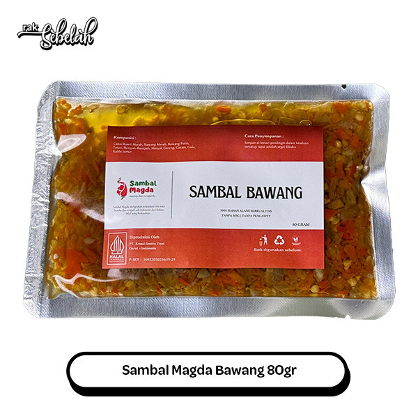 

Sambal Magda Sambel Bawang 80g - No MSG | Lauk Makan Instan | Cabai Pedas Premium | Rak Sebelah