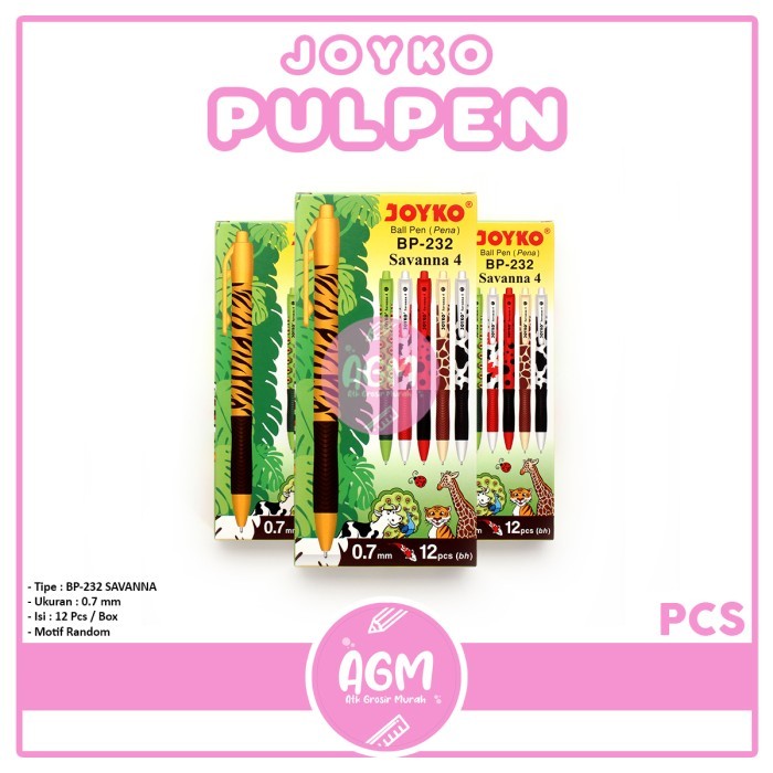 

[Terbaru] Pulpen Joyko savanna 4 BP-232 HITAM ( Per lusin )