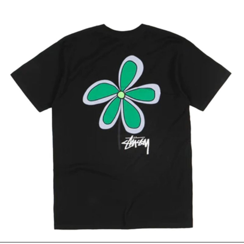 Stussy - flower - Kaos Pria wanita