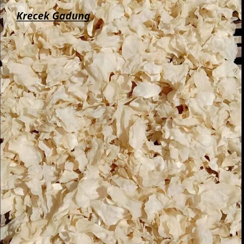 

Kerupuk/Krupuk Gandung Krecek Gadung Mentah Repack 200gr