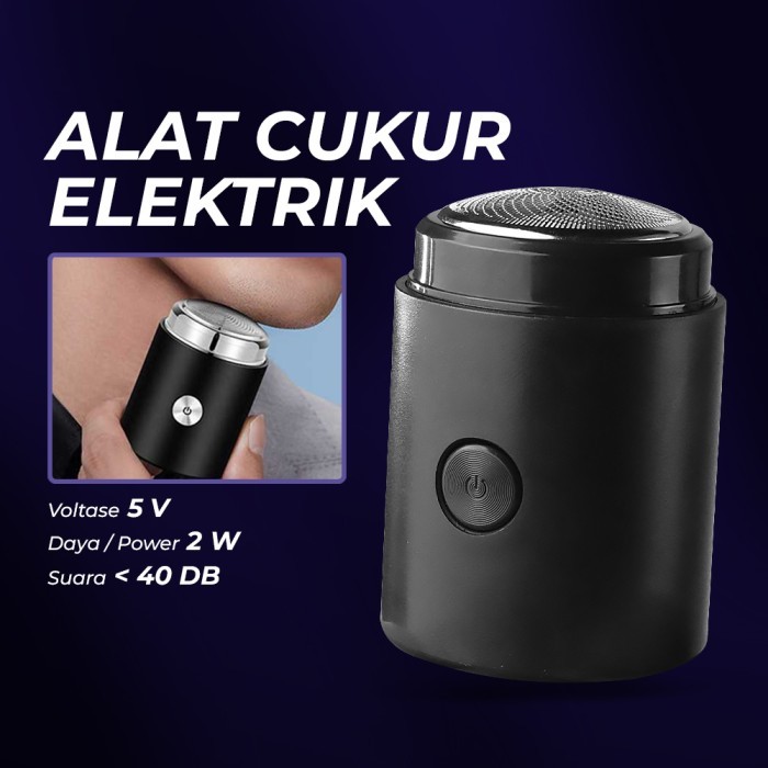 Alat Mesin Cukur Kumis Jenggot Elektrik Mini Portabel Baterai USB