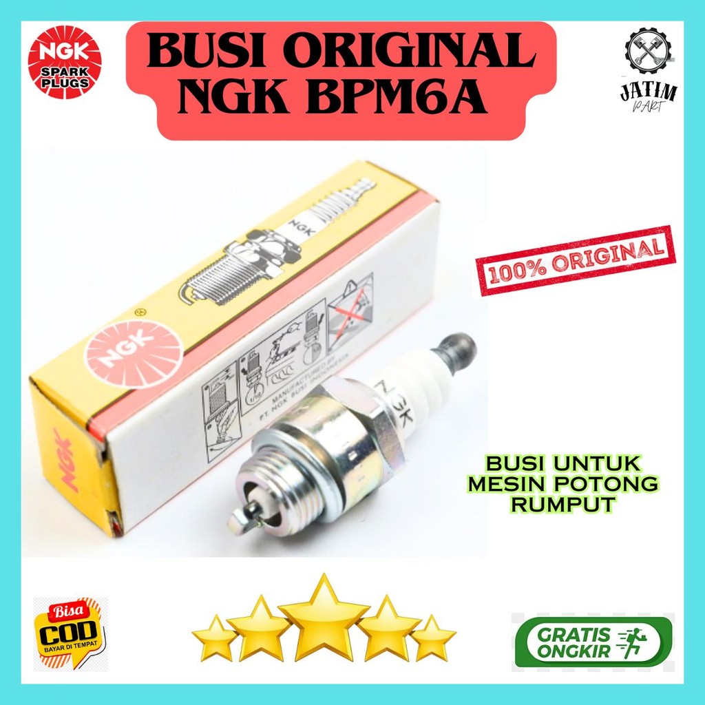 Busi NGK Ori / Busi Potong Rumput Original NGK - BPM6A