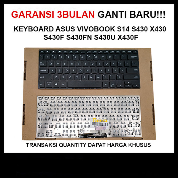 Keyboard Asus VivoBook S14 S430 X430 S430F S430FN S430U X430FN X430F .